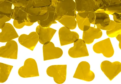 Produktbild von PartyDeco TUKHR60-019ME, Konfettikanone, Gold, 1 Farben, Herz, 600 mm, 1 Stück(e)