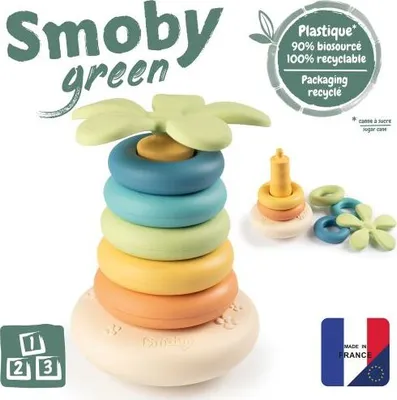 Produktbild von Smoby Green Stehauf Ringpyramide aus Biokunststoff