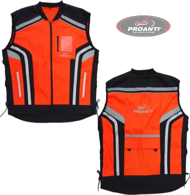 Produktbild von PROANTI Motorrad Warnweste Sicherheitsweste Motorrad Quad Neon Weste
