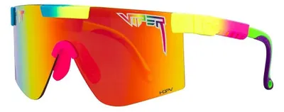 Image de Lunettes de soleil Pit Viper The Pride Original, verres polarisés larges, multicolores. Matériau : polycarbonate, verres polarisés haute définition (HDPV) avec effet arc-en-ciel, catégorie 3. Matériau : polycarbonate, verres polarisés haute définition (HDPV) avec effet arc-en-ciel, catégorie 3