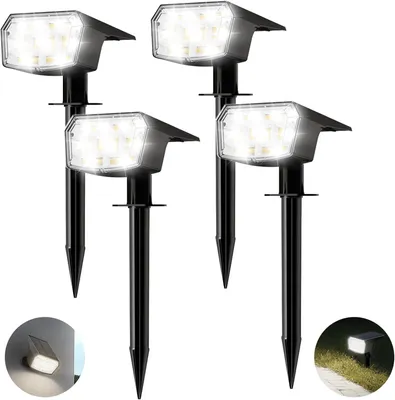 Obrázok produktu pre Solárne záhradné lampy s 59 LED diódami a vodotesnosťou IP65