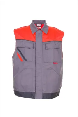 Produktbild von Planam Weste Visline, Gr. L zink/orange/schiefer