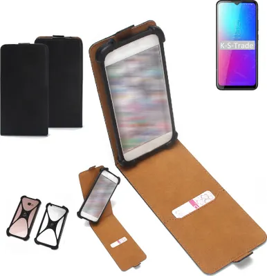 Produktbild von K-S-Trade Handyhülle Schutzhülle kompatibel mit Blackview BV5100 Pro Hülle Case Cover Flip Style Bumper schwarz 1x