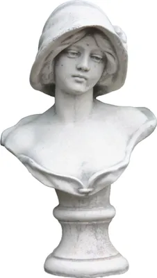 Immagine prodotto di Busto classico in pietra fusa perfetto per il giardino, la terrazza o il giardino anteriore, resistente al gelo e alle intemperie 40 cm H, PO-1171