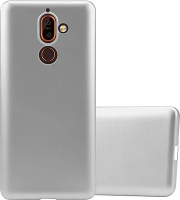 Image de Cadorabo Housse pour Nokia 7 PLUS Housse en argent Housse pour portable TPU silicone Etui Cover Case