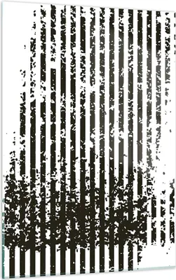 Produktbild von Bilder auf glas - Einteilig - Abstraktion Schwarz Gürtel - 50x70cm - Glasbilder - Wandbilder - Bilder - zum Aufhängen bereit - Wanddekoration aus Glas - Glas Bilder - Wandbild auf Glas - GPA50x70-4855