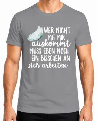 Imagen del producto de Camiseta para hombre, color gris, talla L. Frase divertida y sarcástica: "Para los que no se llevan bien conmigo"