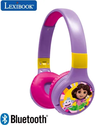 Produktbild von 2-in-1 Bluetooth- und kabelgebundener Kinderkopfhörer mit Mikrofon, Steuertasten, faltbar, verstellbar, USB-C, langer Akku, bequem für unterwegs Kids!