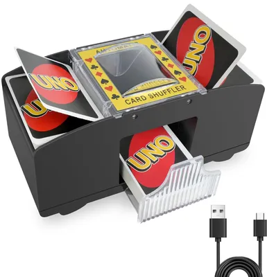 Produktbild von Automatischer Kartenmischer, Elektrische Kartenmischmaschine, Automatischer Spielkarten Mischmaschine, für UNO, Poker, Blackjack