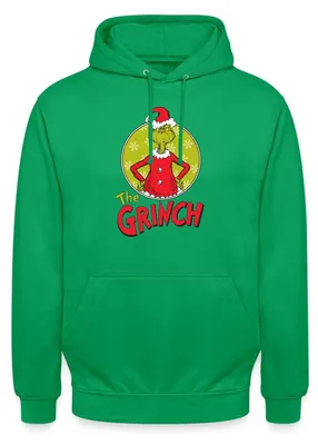 Produktbild von Spreadshirt Der Grinch Logo The Grinch Uni Hoodie, 3XL, Kelly Green