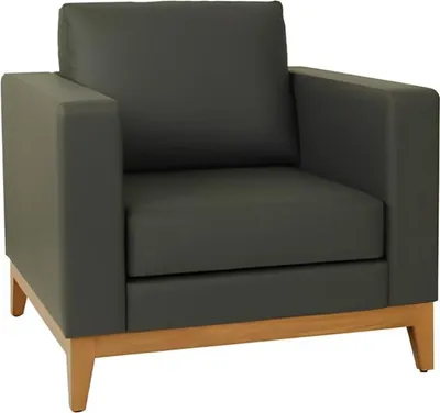 Immagine prodotto di Poltrona monoposto di design verde scuro Poltrona relax da ufficio 1 posto