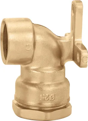 Produktbild von Caleffi 869 Winkelverschraubungen mit IG und Wandscheibe 25 mm x 3/4"