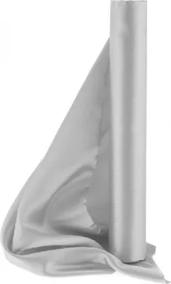 Immagine prodotto di Tessuto di raso liscio, runner da tavola, argento, 0,36 x 9 m