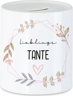 Produktbild von Lieblingstante Spardose Tanti Geschenkidee Geburtstag Nichte Neffe