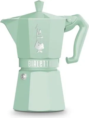 Image de Cafetière italienne 6 tasses vert pastel - Bialetti - 0009058 - moka exclusive