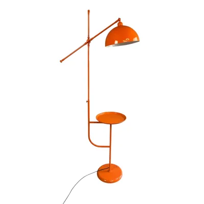 Produktbild von Orange Moderne Dekorative Metall mit Ablage Stehlampe