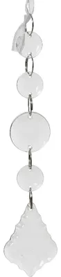 Productafbeelding van Kralenslinger acryl l3h15 cm helder kerst Decoris
