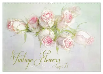 Produktbild von Vintage Flowers (Wandkalender 2027 DIN A2 quer), CALVENDO Monatskalender