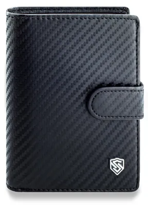 Zdjęcie produktu dla STEVENS portfel męski skóra naturalna carbon czarny RFID 12,5x10 cm