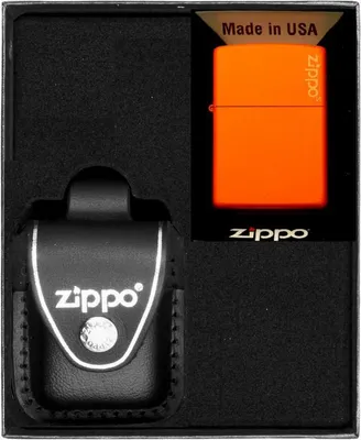 Obrázok produktu pre Sada zapaľovačov ZIPPO ORANGE MATTE LOGO dar No3
