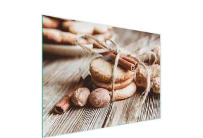 Obrázok produktu pre Doska na krájanie Kryt na sporák Doska na krájanie z viacvrstvového skla 30x22 cm