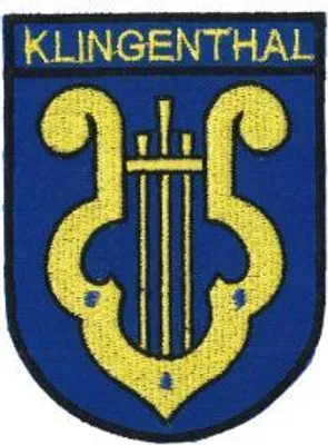Produktbild von Aufnäher Patches Wappen Klingenthal Gr. ca. 6,7 x 9 cm 01657