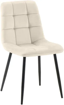Produktbild von CLP Esszimmerstuhl Tilde gepolstert mit Rückenlehne bis 150 kg belastbar creme Material Samt, KI-generiertes Bild