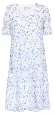 Produktbild von Midi-Kleid für Damen in Grau mit V-Ausschnitt und regulärer Passform, Größe S