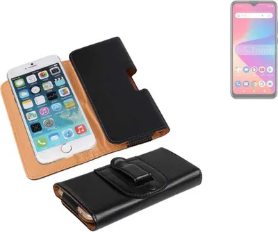 Produktbild von K-S-Trade Schützhülle Handyhülle kompatibel mit BLU G52L Holster Gürtel Tasche Schutzhülle Handy-Tasche Smartphone Case Seitentasche schwarz 1x