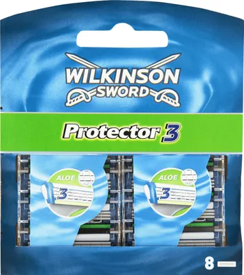 Produktbild von Żyletki Wilkinson Protector 3, opakowanie 8 sztuk