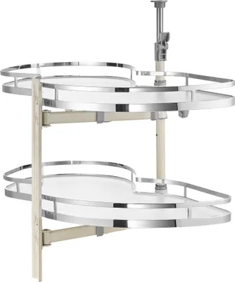 Produktbild von Küchenschrank Organizer mit 2 Ebenen - Soft-Close-Organizer, Linksausziehbar - Platzsparende Aufbewahrungslösung