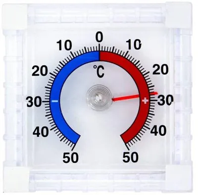 Produktbild von Selbstklebender Wandthermometer für Innen und Außen - Für einfache Temperaturmessung