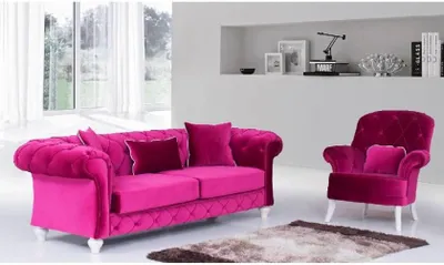 Produktbild von Sofa Couch 3+1 Sitzer Polster Couchen Sofas Textil Stoff Polster Chesterfield