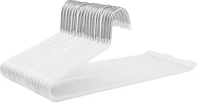 Obrázek produktu pro In And OutdoorMatch Věšák na oděvy - Kovový věšák na kalhoty - 20 kusů - Věšák na kalhoty - Úspora místa - 38x13cm