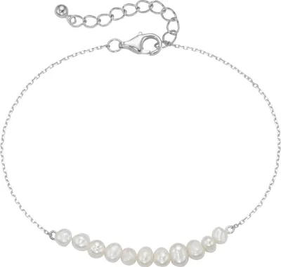 Produktbild von Armband Smart Jewel mit Süßwasser-Perlen, Silber 925 Silber 19 cm