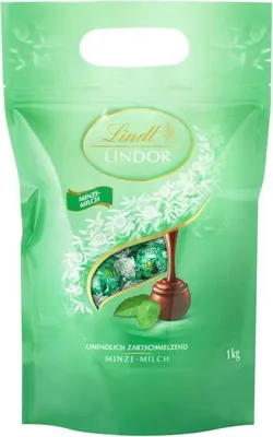 Produktbild von Lindt Lindor Kugeln Vollmilch Minze 1kg