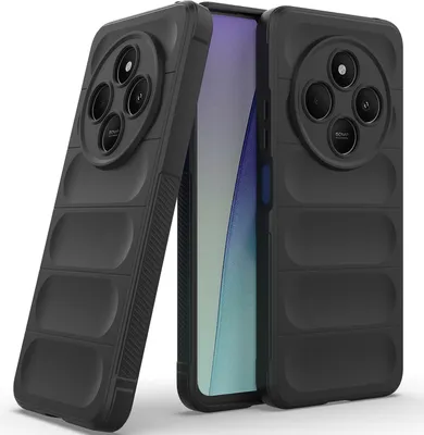 Immagine prodotto di Custodia per Xiaomi Redmi 14C Custodia protettiva in silicone TPU morbido antiurto Nero