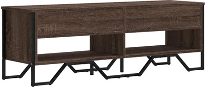 Obrázok produktu pre vidaXL TV skrinka hnedý dubový vzhľad 122x34x41 cm materiál na báze dreva