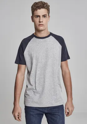 Immagine prodotto di Urban Classics - Raglan a contrasto grigio/navy - 4XL