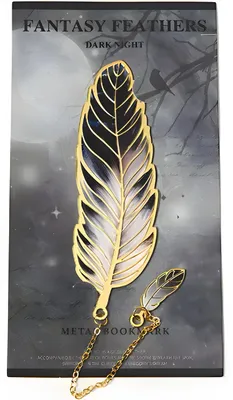 Immagine prodotto di Segnalibro Metallico ZK-40078 - Nero/Oro Elegante KP40078