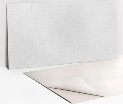 Obrázek produktu pro Ochranný Panel PVC - Samolepicí Vinylové Dlaždice na Stěnu - 100 x 50 - Elegantní jasné cihly