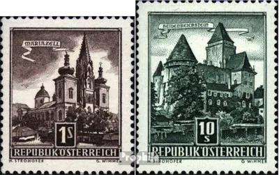 Produktbild von Briefmarken Österreich 1957 Mi 1037-1038 (kompl.Ausg.) gestempelt Freimarken