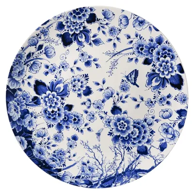 Zdjęcie produktu dla Heinen Delfts Blauw – talerz ścienny „Ogród kwiatowy”