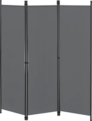 Produktbild von Raumteiler Huesca 3-teilig 150x171 cm Paravent Trennwand 3-tlg. Sichtschutz Stellwand Spanische Wand Dunkelgrau
