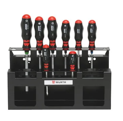 Produktbild von Würth Schraubendreher Sortiment mit Rack 8 tlg SHRDRH-SORT-HO-RACK-8TLG 61394082