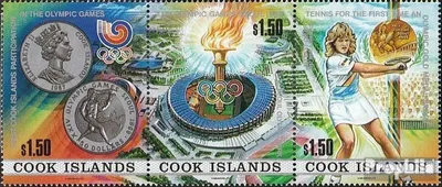Produktbild von Briefmarken Cookinseln 1988 Mi 1256-1258 Dreierstreifen (kompl.Ausg.) postfrisch Olympische Sommerspiele 88