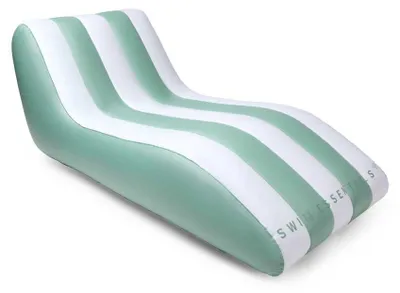 Produktbild von Swim Essentials Premium Lounge Float – Grün/Weiß – Essence