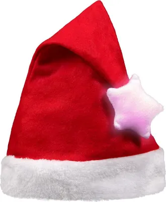 Produktbild von Verrückte Weihnachten – Lustige Weihnachtsmützen für Damen, Herren & Kinder – Schneemann, Tannenbaum, Nikolaus – Witzige Party Mütze Uni Kostüm Accessoire für Weihnachtsfeier & Winterfeste Modell wählen: leuchtender Stern