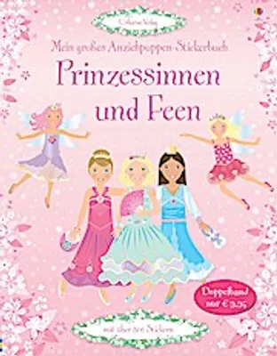 Obrázok produktu pre Mein großes Anziehpuppen-Stickerbuch: Prinzessinnen und Feen