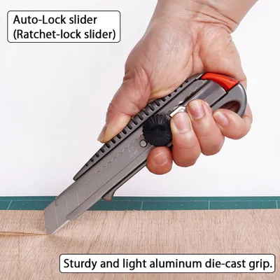 Immagine prodotto di NT Cutter h1310511 NT Cutter L-550GP, corpo in alluminio, 18 mm, antracite